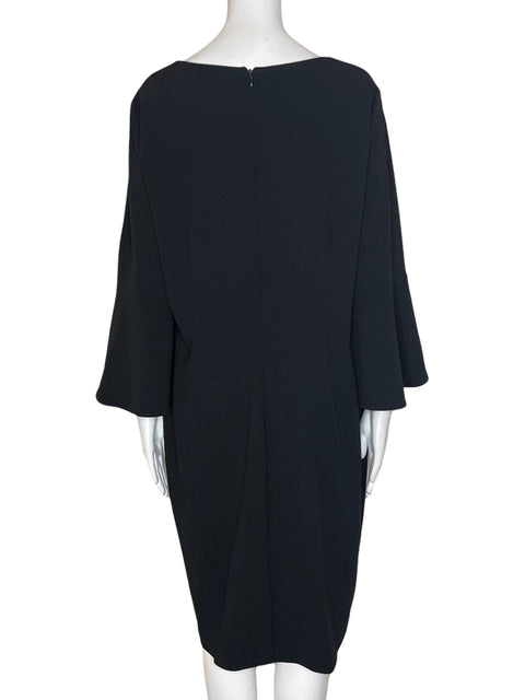 Vestido Calvin Klein Manga larga Botones Suelto Negro - Talla XL