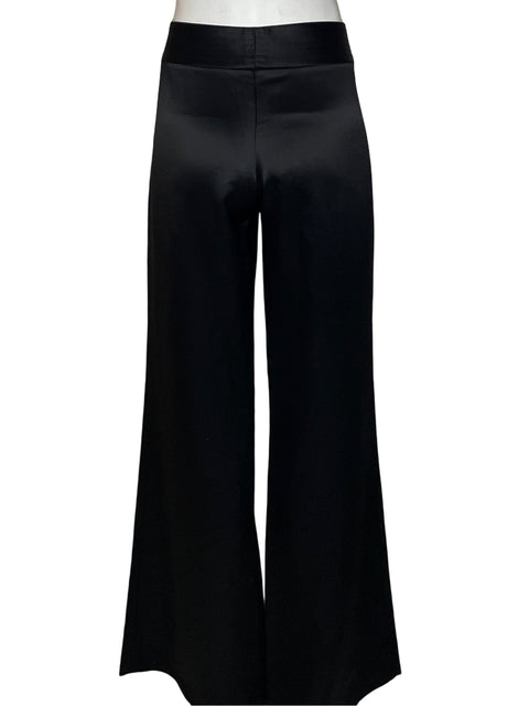 Pantalón Adolfo Dominguez Satinado Negro - Talla 36