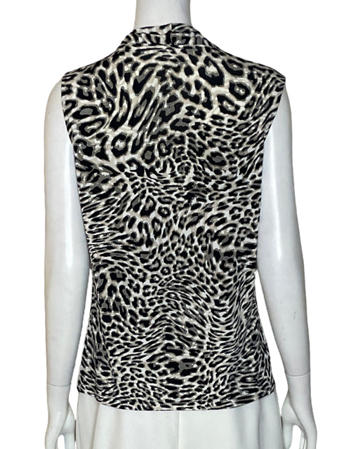 Blusa Calvin Klein Estampado Animal Print Negro - Talla M