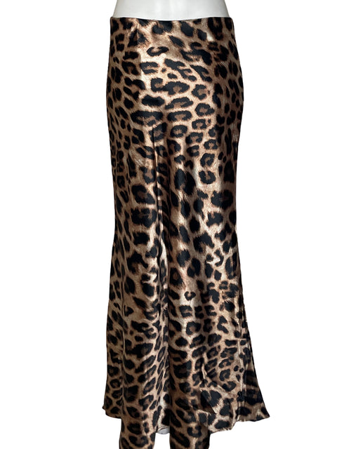 Falda Commense Estampado Animal Print Maxi Negro - Talla M