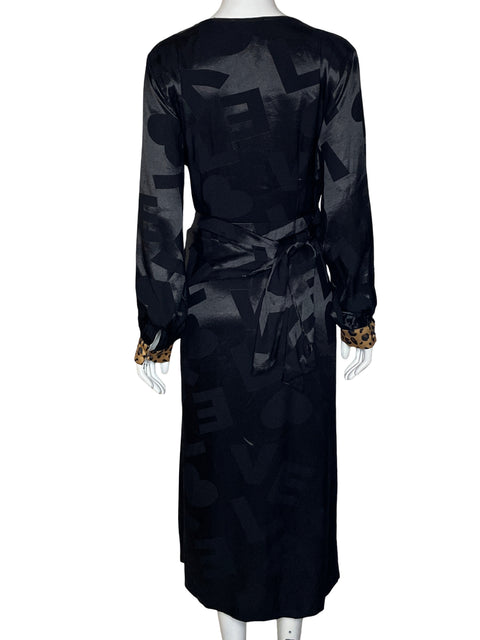 Vestido Never Fully Dressed Maxi Cruzado Negro - Talla 40