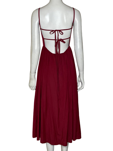 Vestido Tesoro Tps Plisado Rojo - Talla L