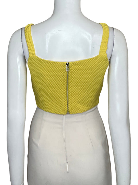 Top Goretty Medina Crop Tirantes Amarillo - Talla XS