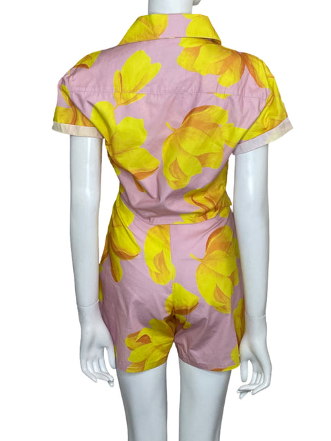 Set Mia De Dios Short+top Estampado Rosado - Talla S