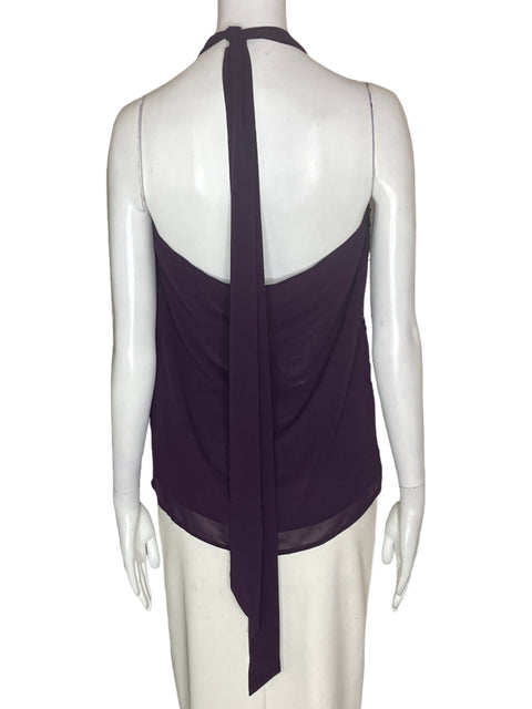 Blusa Ark & Co Lentejuelas Strapless Morado - Talla L