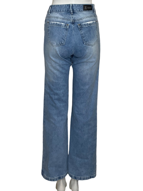 Pantalón Paula Jassir Criss-cross Azul - Talla 4