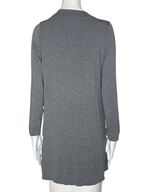 Chaqueta Felina Liso Abierto Manga larga Gris - Talla M