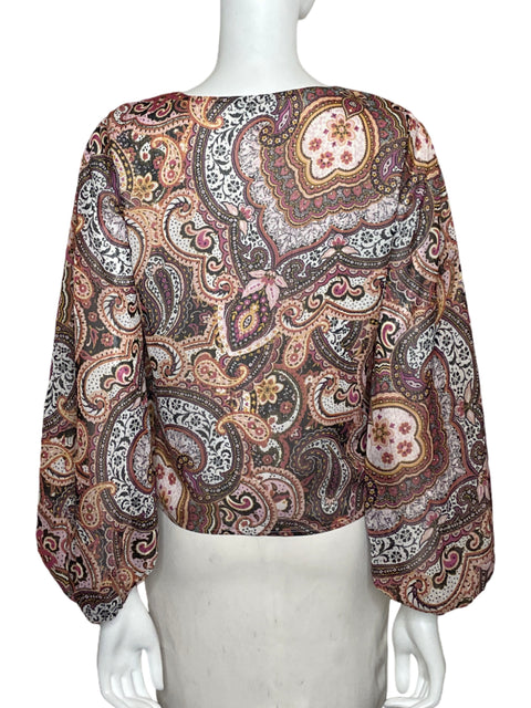 Blusa Vince Camuto Estampada Rosado - Talla S