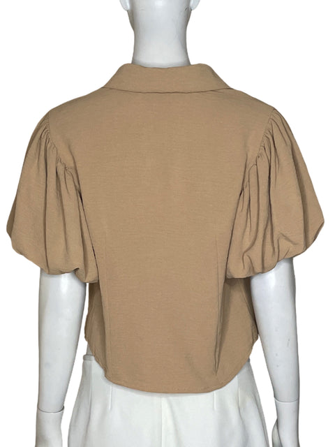 Blusa Hyfve Vuelos Beige - Talla M