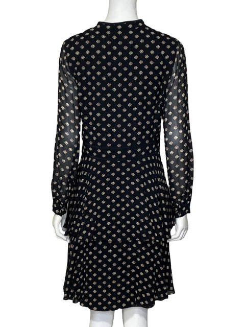 Vestido Tory Burch Tejido Encaje Negro - Talla 40