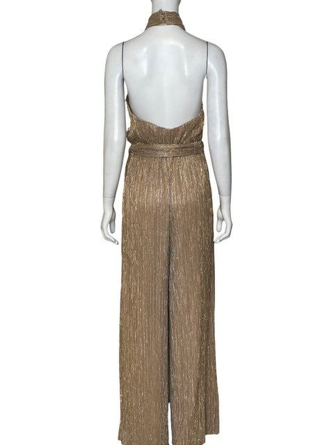 Mono Tjd Lentejuelas Maxi Beige - Talla 8