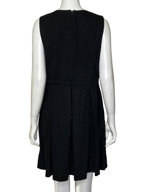 Vestido Gap Lunares Flockeados Negro - Talla 10