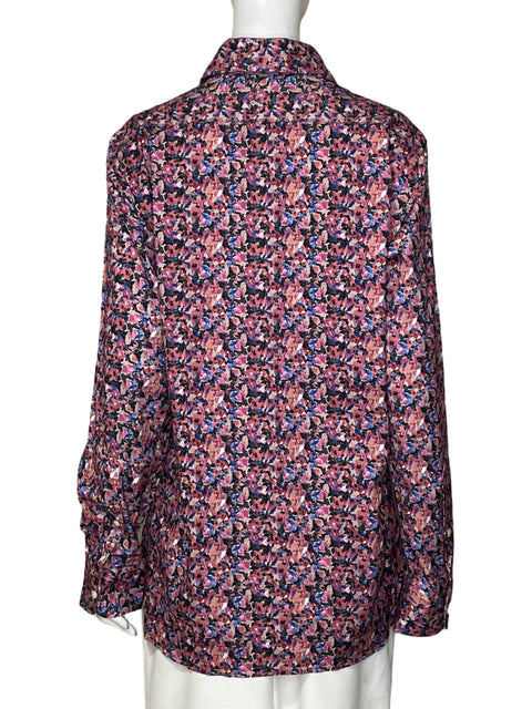 Blusa Cremieux Estampado Floral Rosado - Talla M