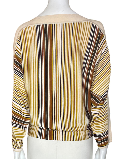 Blusa Purificación García Rayas Manga larga Beige - Talla M