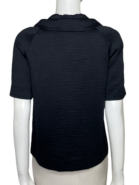 Blusa Cos Satinada Fluida Azul - Talla 6