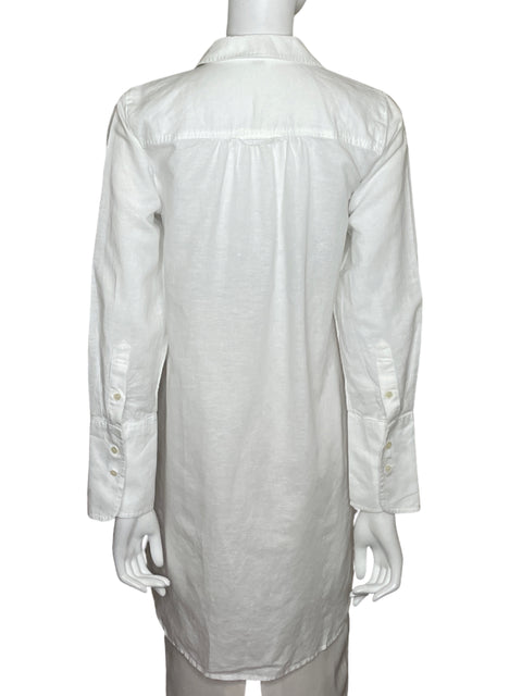 Camisa J. Crew Oversize Blanco - Talla S