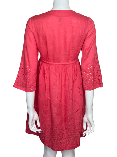 Vestido Diane Von Furstenberg Eyelet Rosado - Talla S