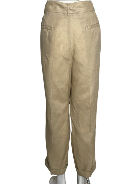 Pantalón Ralph Lauren Cinturón Recto Marrón - Talla 14