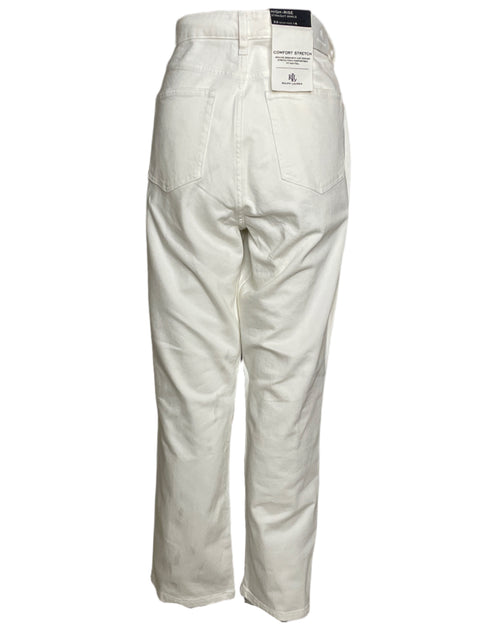 Pantalón Polo Ralph Lauren Recto Wide-leg Blanco - Talla 14