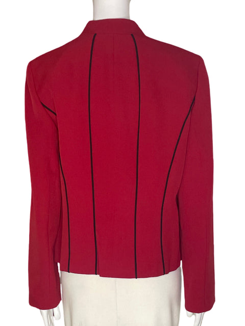 Chaqueta Kasper A-line Liso Rojo - Talla M