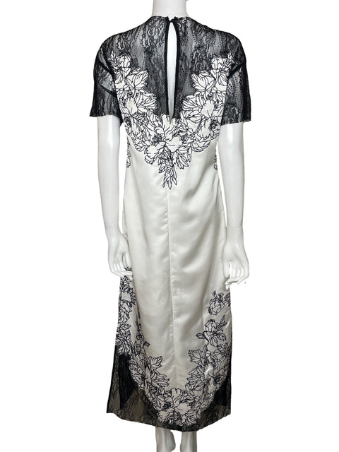 Vestido Arrange Marfil Recto Blanco - Talla 4