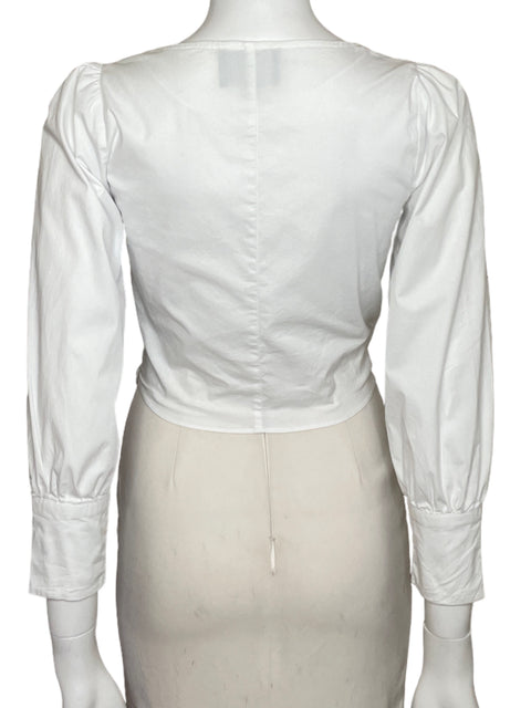 Blusa Kaii Manga larga Blanco - Talla S