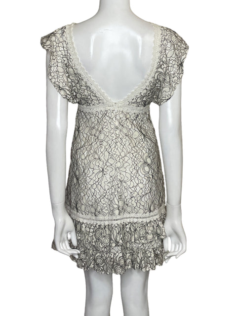 Vestido Endless Rose Encaje Midi Blanco - Talla S