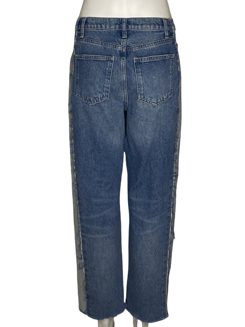 Jean Zara Bota Ancha Azul - Talla 36