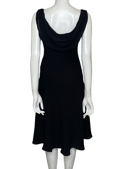 Vestido Evan-picone Midi Negro - Talla 8