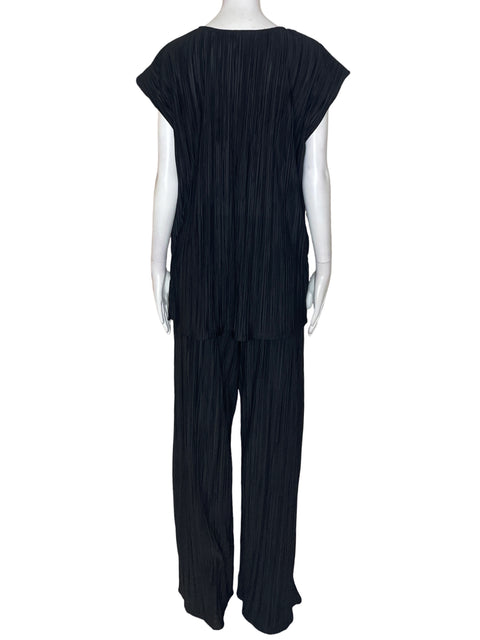 Conjunto Sfera Texturizado Rayas Negro - Talla XL