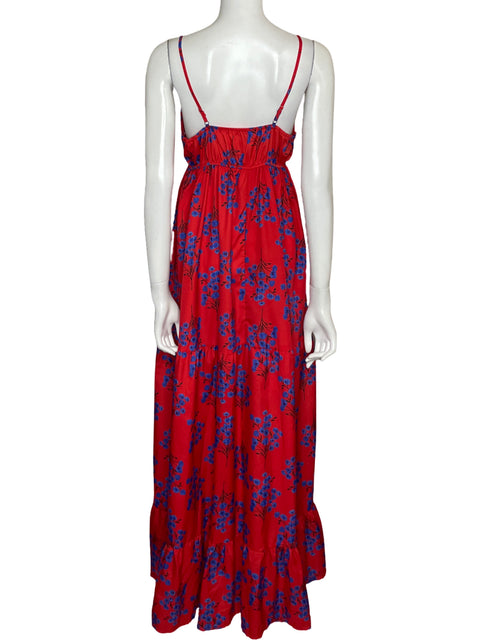 Vestido Jeremy Rose Maxi Floral Rojo - Talla XL