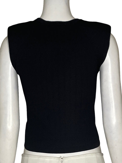 Top Express Acanalado Negro - Talla S