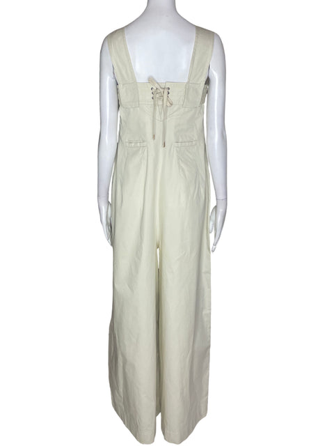 Mono Jorya Sin mangas Fajon Zipper Beige - Talla S