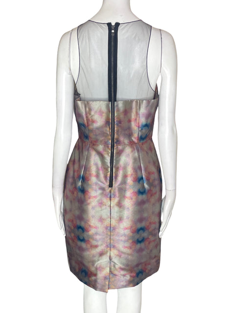 Vestido Noir Apliques Sin mangas Midi Rosado - Talla 8