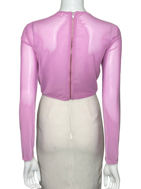 Top Astr The Label Mesh Corset Rosado - Talla L