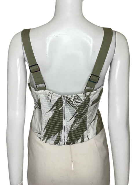 Top Dkny Crop Verde - Talla M