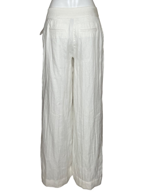 Pantalón Dkny Wide-leg Blanco - Talla 4