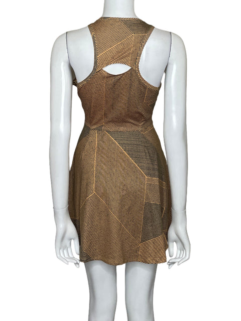 Vestido Nike Slim fit Rayas Amarillo - Talla M
