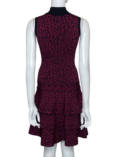 Vestido Michael Kors Animal print Vuelos Rosado - Talla S