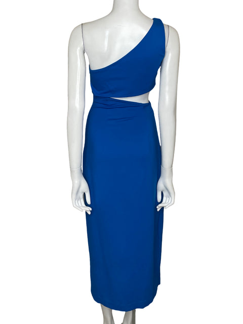 Vestido Nbd Cut-out One shoulder Azul - Talla L