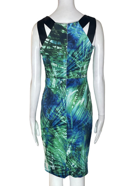 Vestido Karen Millen Sin mangas Estampado Verde - Talla 8
