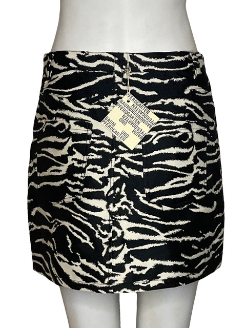 Falda Baum Und Perdgarten Zebra Estampado Negro - Talla 34