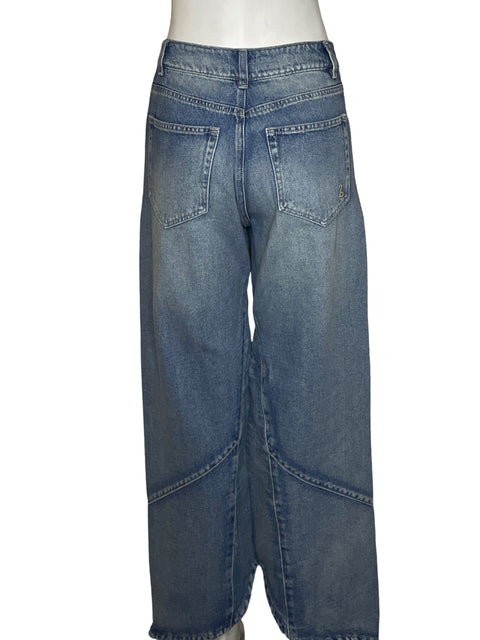 Jean Zereno Diseño De Cintura Cruzada Azul - Talla 8
