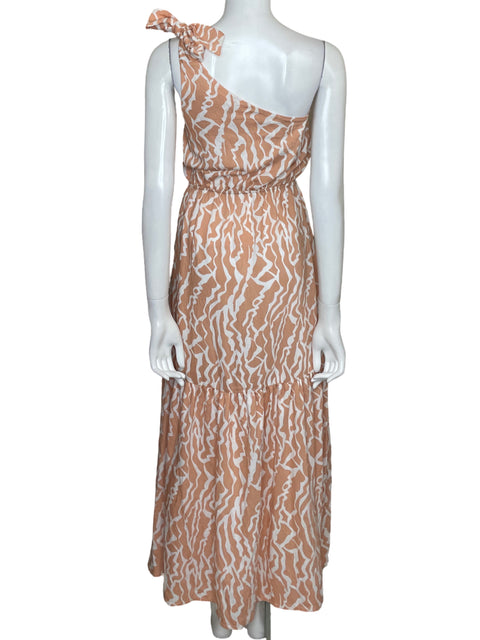 Vestido Tropics One shoulder Beige - Talla S