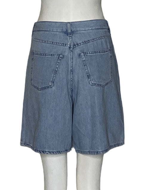Bermuda Cos Pinzas Relaxed fit Azul - Talla 25