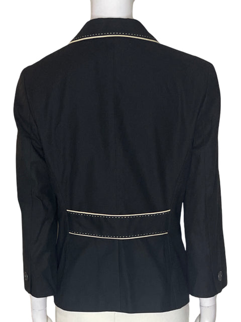 Chaqueta Ann Taylor Manga larga Bolsillo Negro - Talla 6