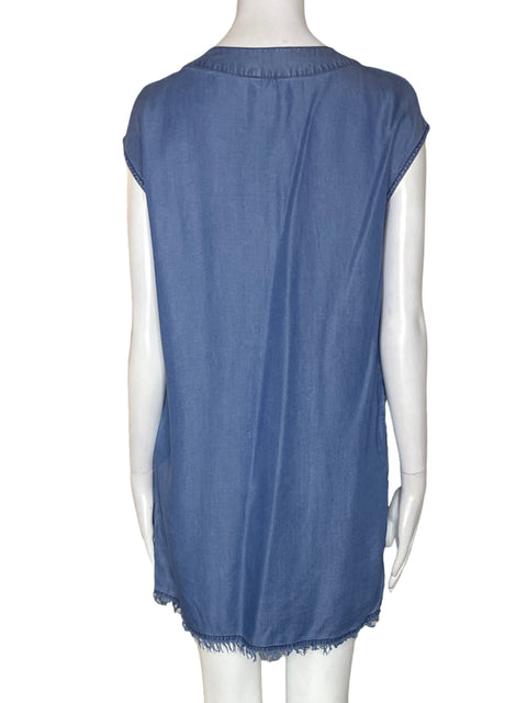 Vestido 1250•c Manga larga Suelto Azul - Talla S