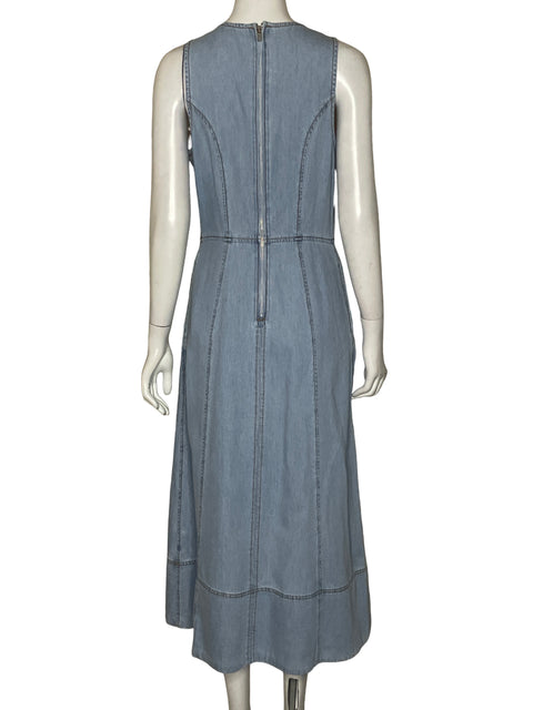Vestido Staple The Label Jean Midi Azul - Talla S