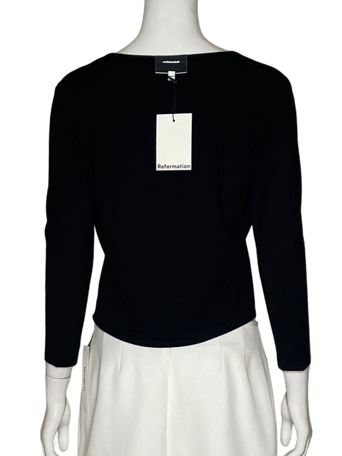 Abrigo Reformation Cuello v Negro - Talla S