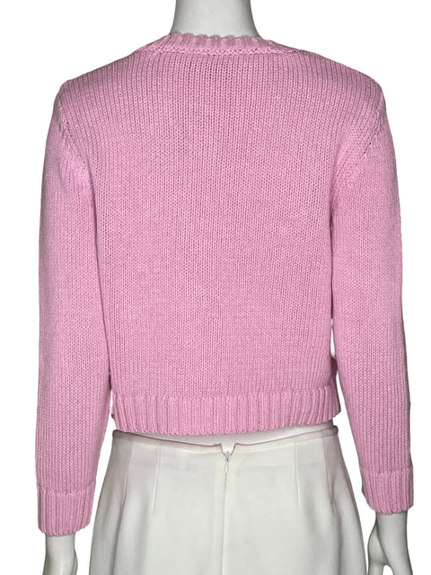 Cardigan Zara Botones De Contraste Azules Rosado - Talla S